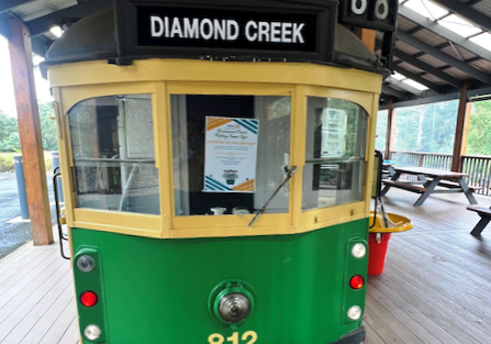 Tram cafe at Diamond Creek